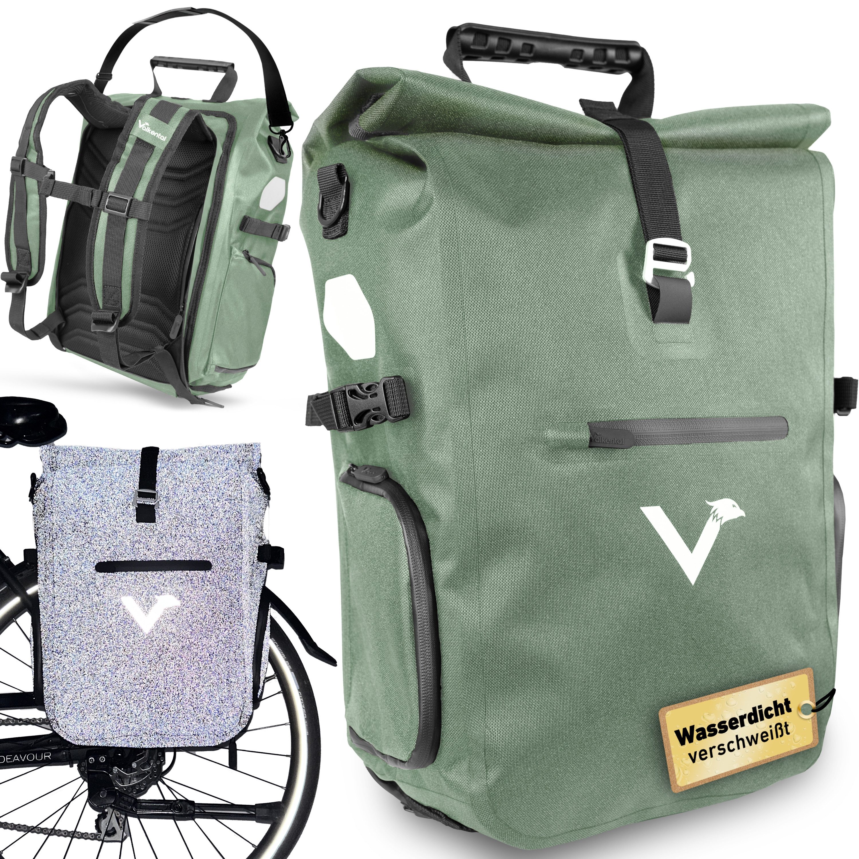 Fahrradtasche Pro Gepäckträgertasche, Rucksack & Umhängetasche