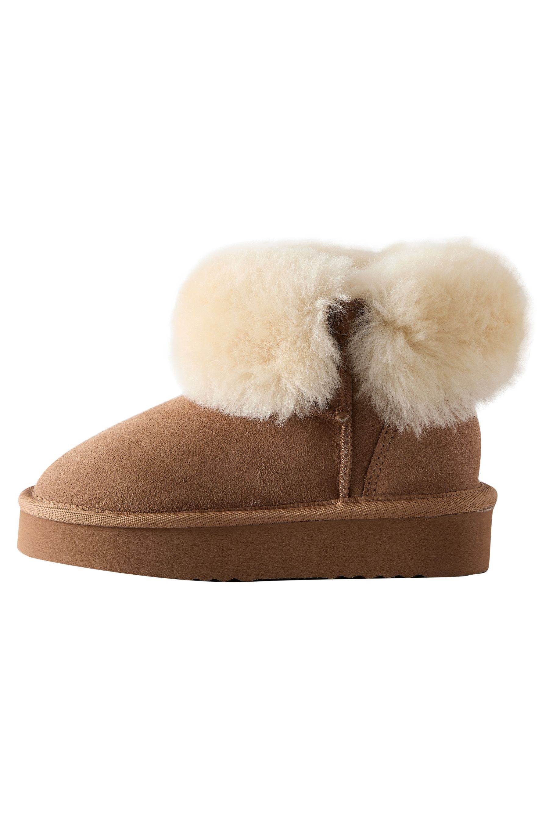 Next Wasserabweisende Veloursleder-Stiefel, Schafsfell Stiefel