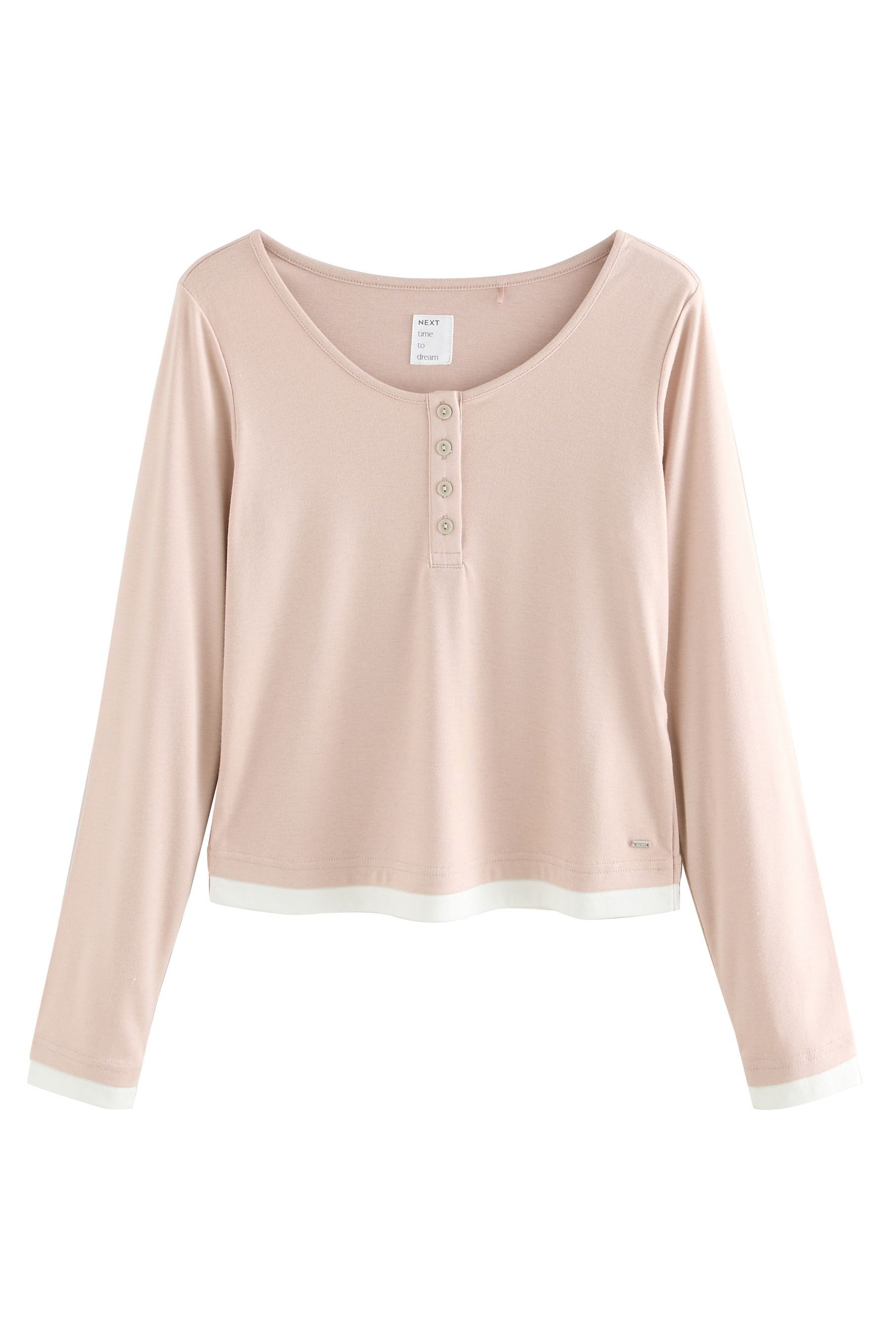 Next Pyjama Langärmeliger Schlafanzug in Lagenoptik (2 tlg) günstig online kaufen