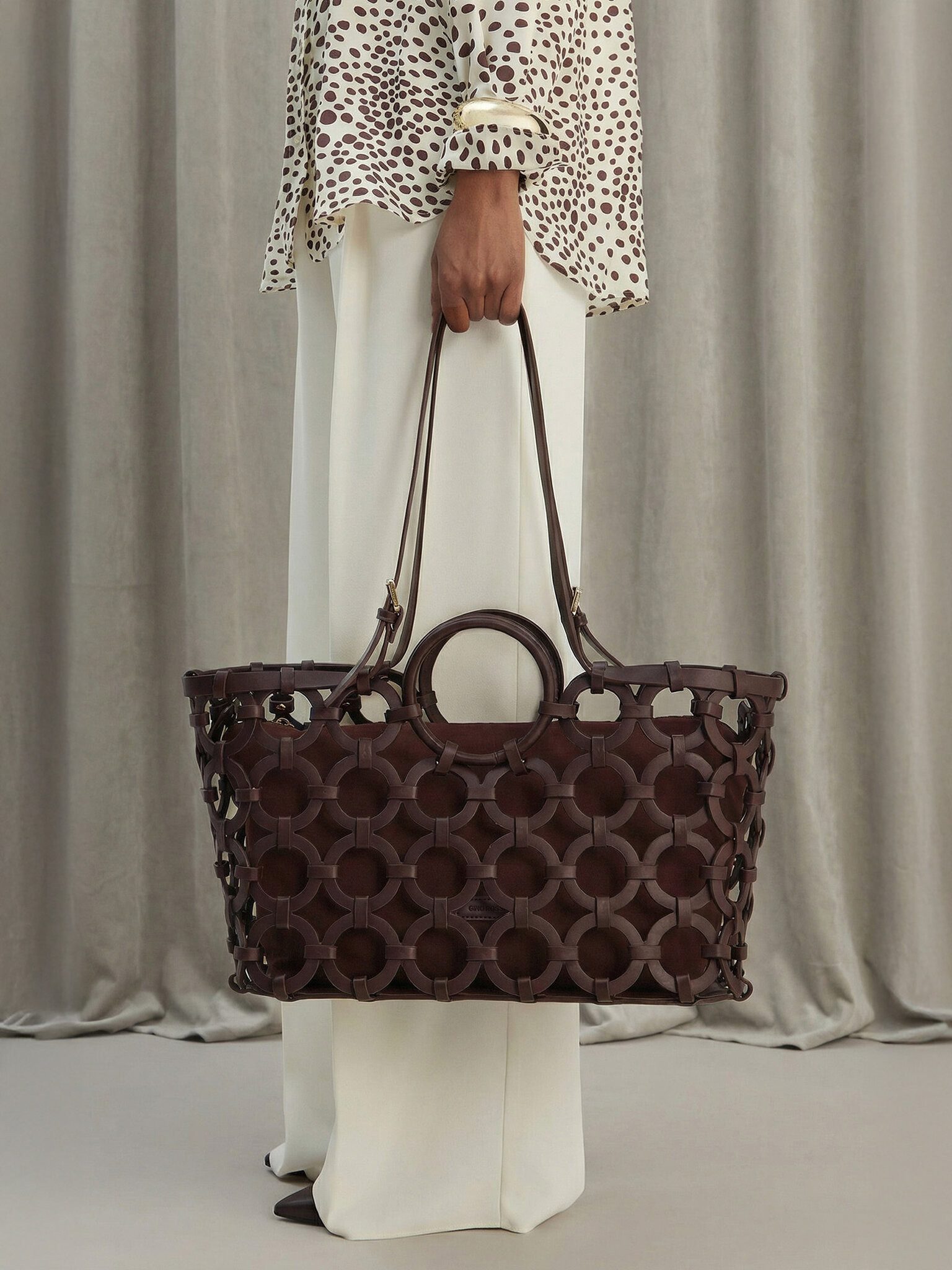 GINO ROSSI Handtasche Gino Rossi Damenhandtasche Braun Gino Rossi-EO-LDA3407B Braun