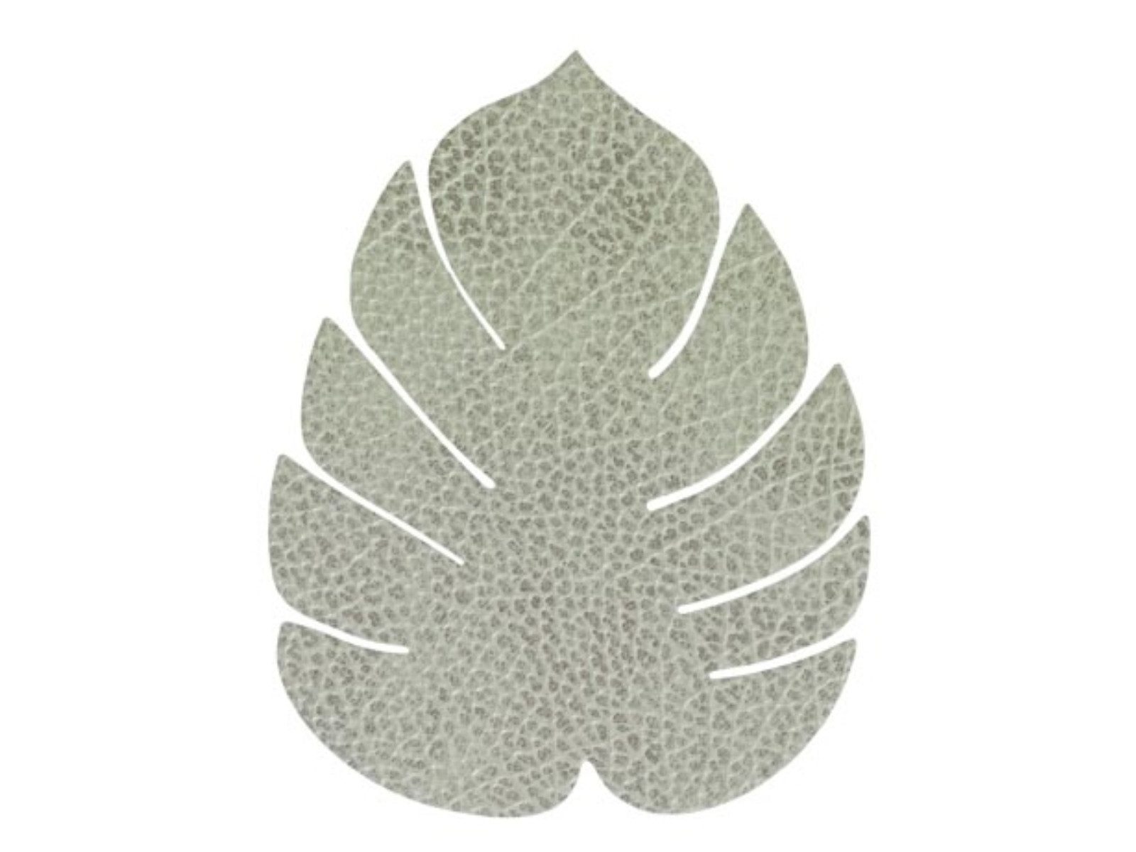 LIND DNA Platzset HIPPO Подставки Monstera Leaf olive green 14x12, Glass Mat Monstera Leaf Hippo Olive Green