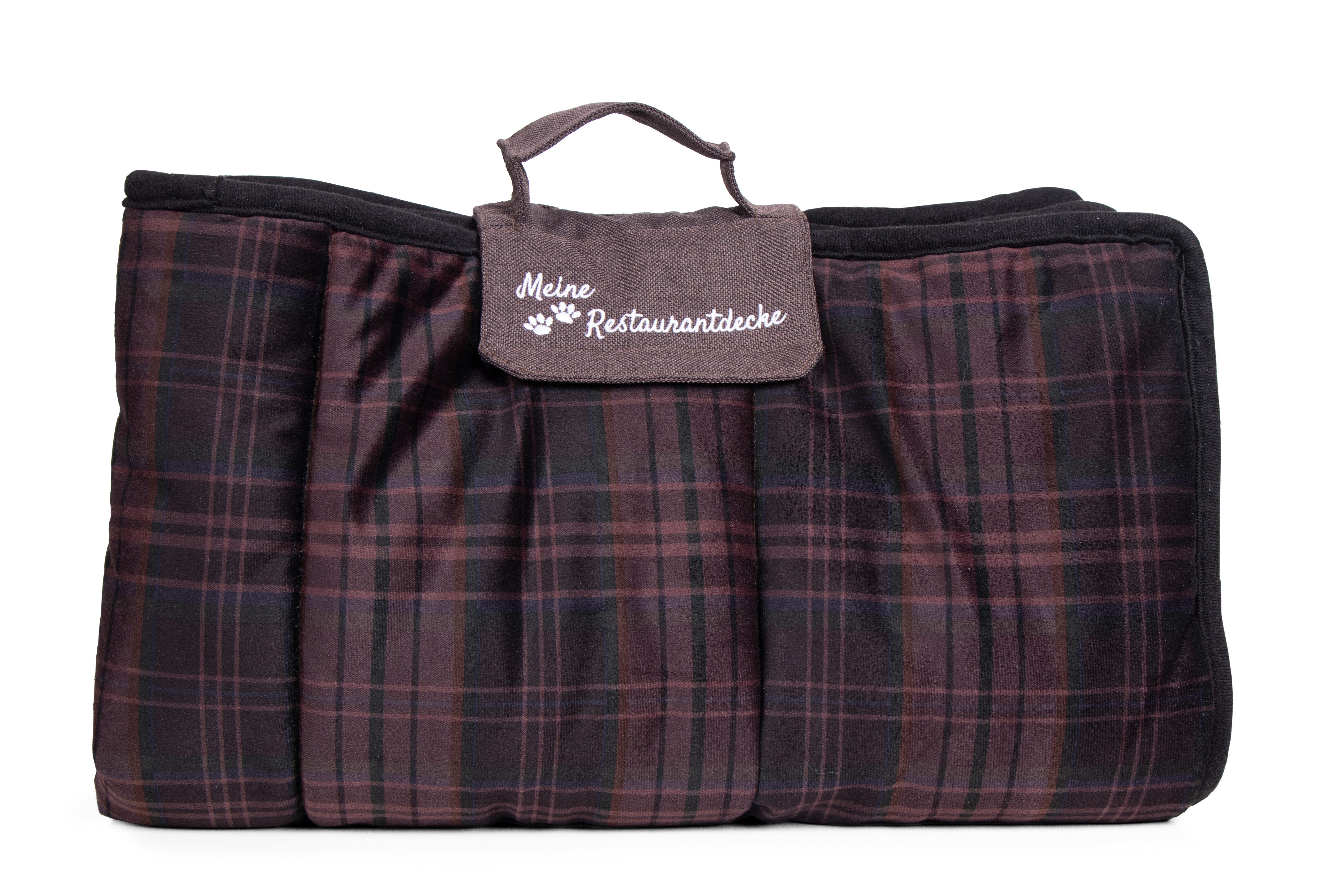 TrendPet Tierdecke Meine Restaurantdecke - Reisedecke, 100% Polyester, platzsparend zusammenfaltbar