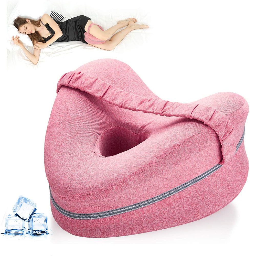 RWEUOQ Kopfkissen Kniekissen Beinkissen für Seitenschläfer Druckentlastend Memoy Foam, Knie Beinkissen zur Linderung von Bein- Rücken- und Knieschmerzen