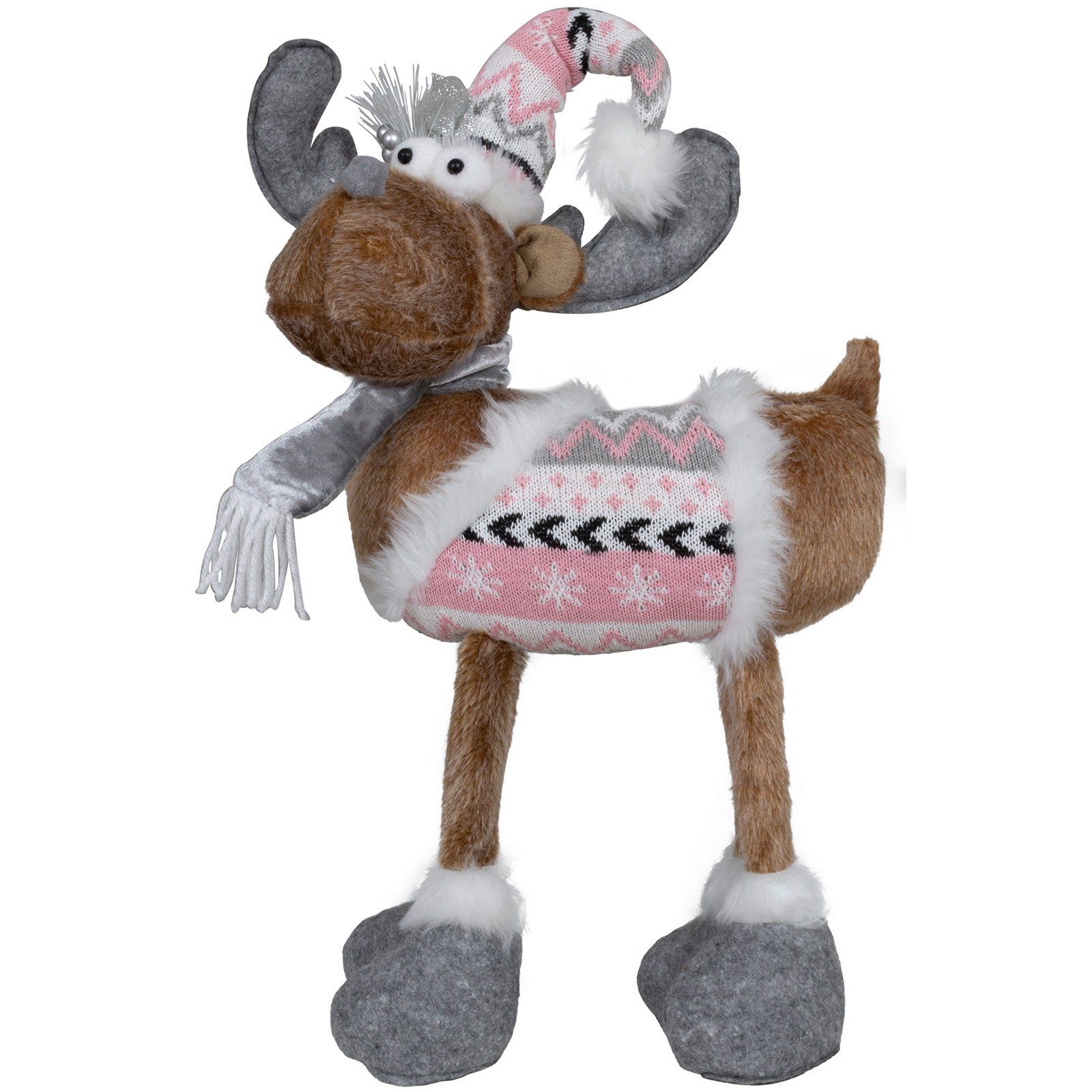 Christmas Paradise Weihnachtsfigur Elch 51cm (64cm) stehend (Deko Figur, 1 günstig online kaufen