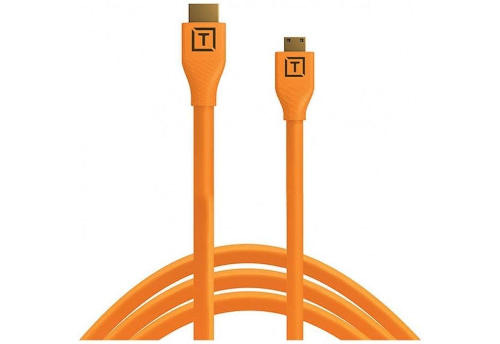 Tether Tools Tether Pro HDMI Mini (C) zu HDMI 2.0 (A) 3m schwar Objektivzubehör