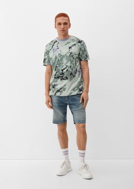 QS Jeansshorts Jeans-Shorts John / Regular Fit / Mid Rise / Straight Leg Waschung