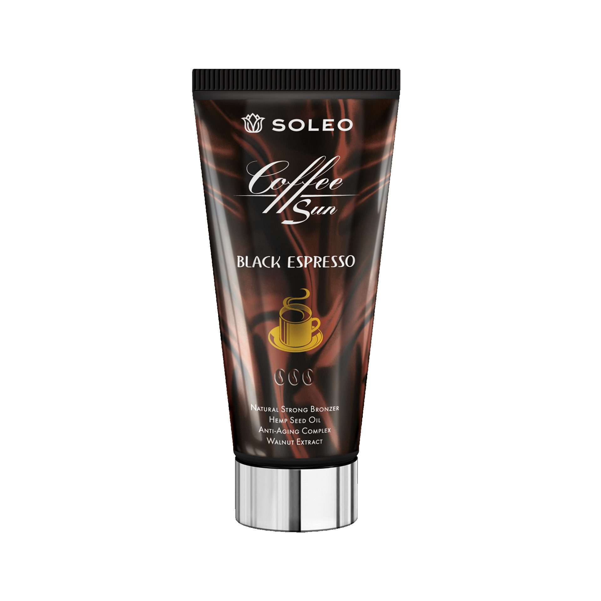 Soleo Selbstbräunungslotion Black Espresso 150ml, Mit Selbstbräuner