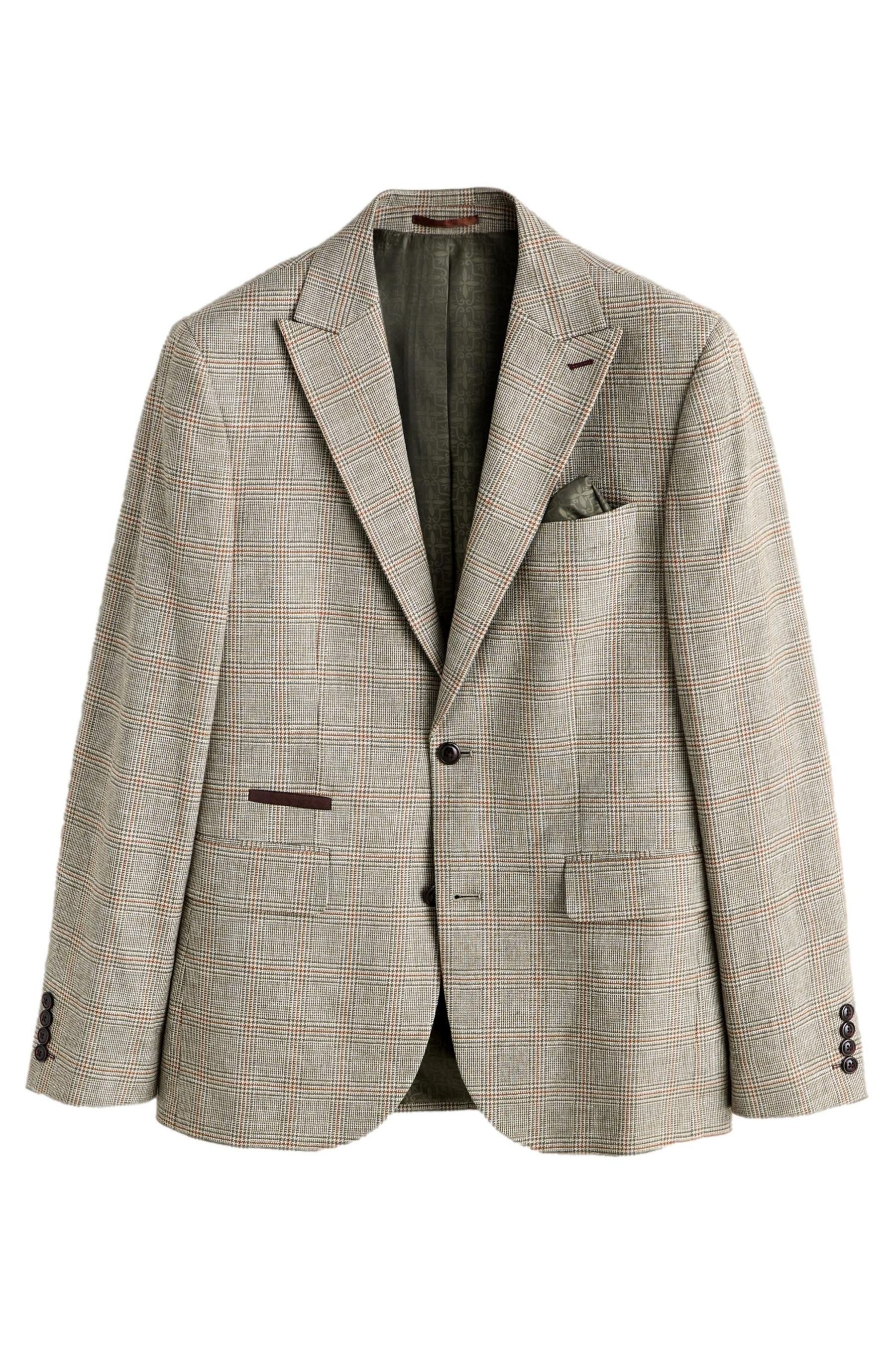 Next Sakko Slim Fit Anzugsakko mit Karomuster (1-tlg)