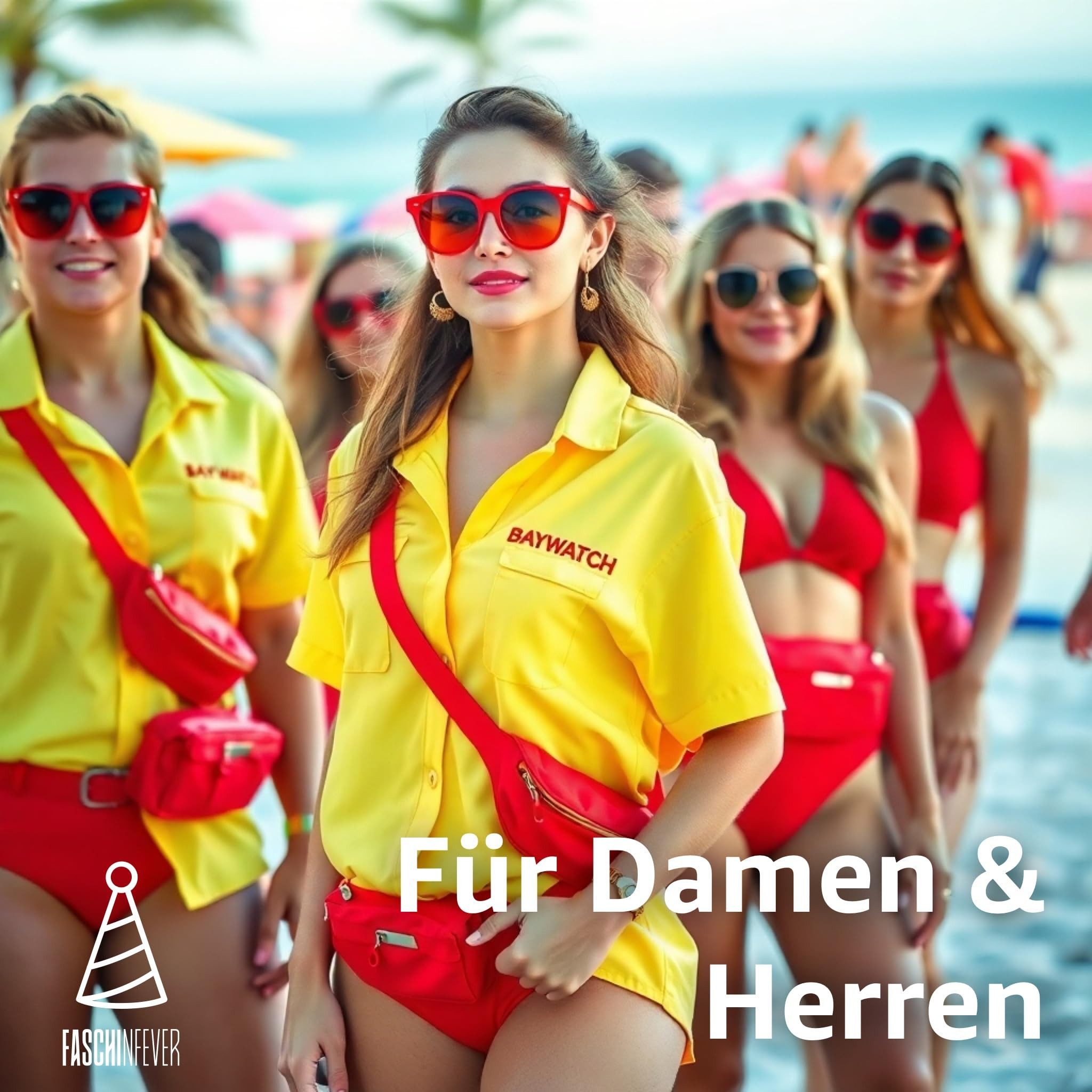 FASCHINFEVER Kostüm Rettungsschwimmer Set – Auffällige Kostüm-Accessoires