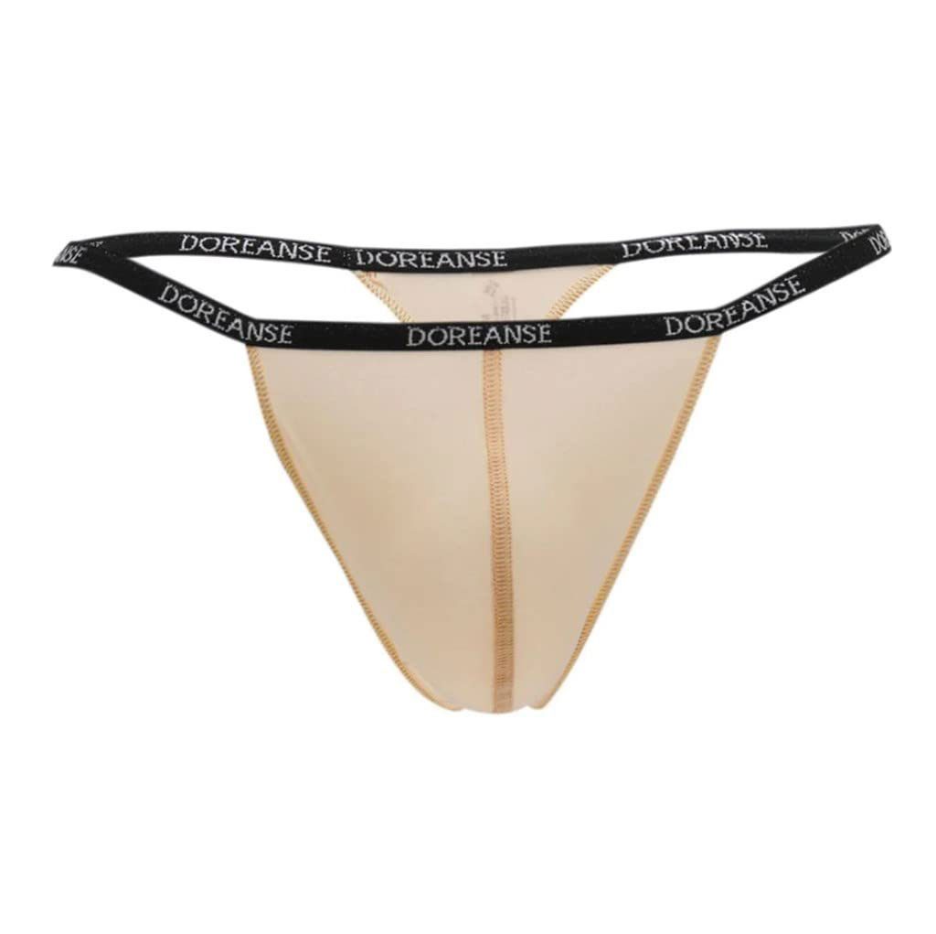 DOREANSE G-String Herren String 1390 mit Logoschriftzug am Wäschebund