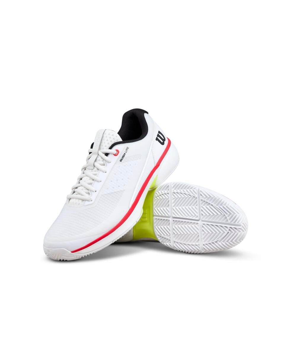 Wilson Rush Lite 5.0 Clay/Sandplatz weiss/schwarz/rot Herren Tennisschuh