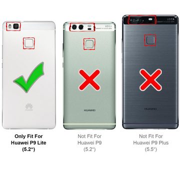 CoolGadget Handyhülle Ultra Slim Case für Huawei P9 Lite 5,2 Zoll, dünne Schutzhülle präzise Aussparung für Huawei P9 Lite Hülle