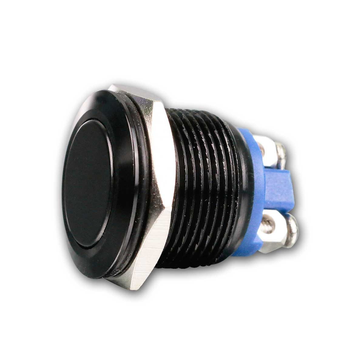 Sintron Schalter Aluminiumtaster, flach, Schließer, Ø19mm, IP65