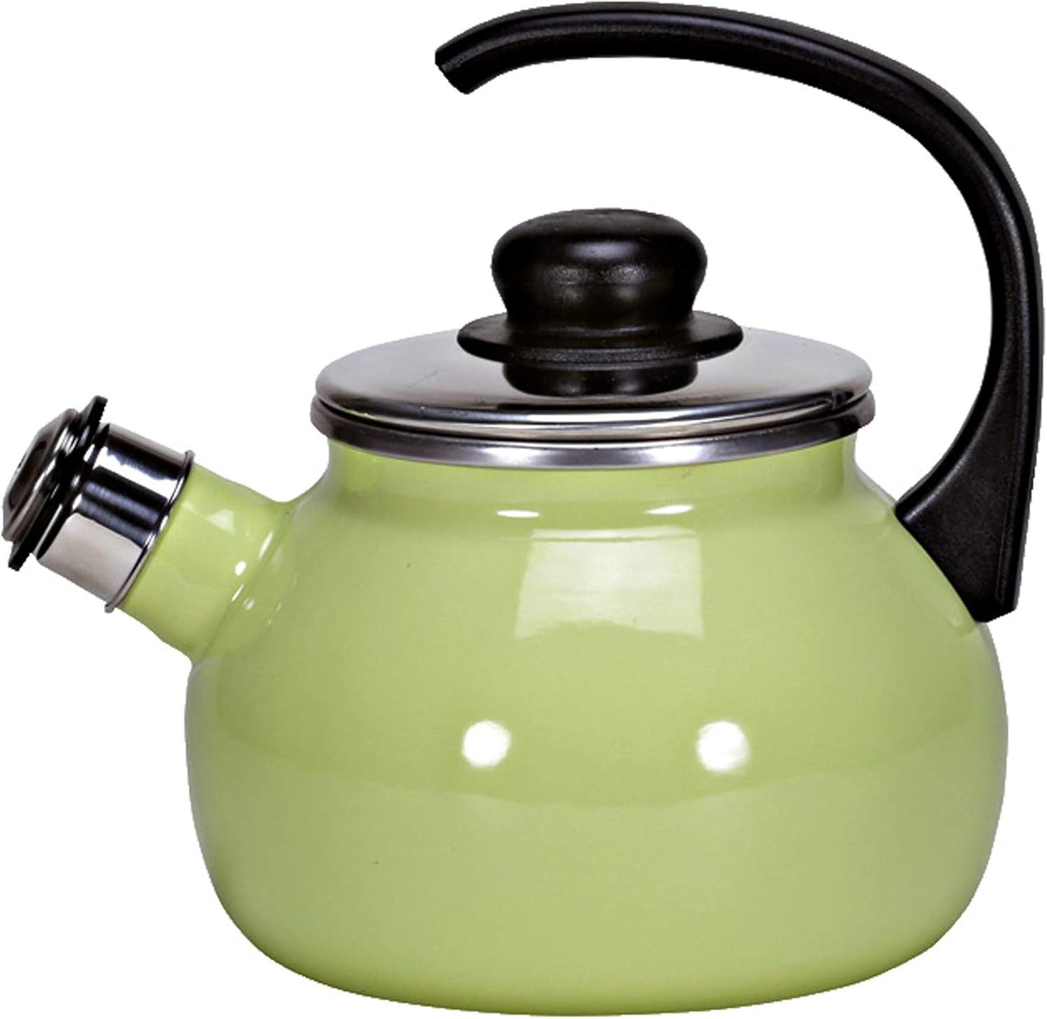 Karl Krüger Wasserkessel Flötenkessel 18 cm, 2 Liter, Pastell grün, Edelstahl, (1-tlg)