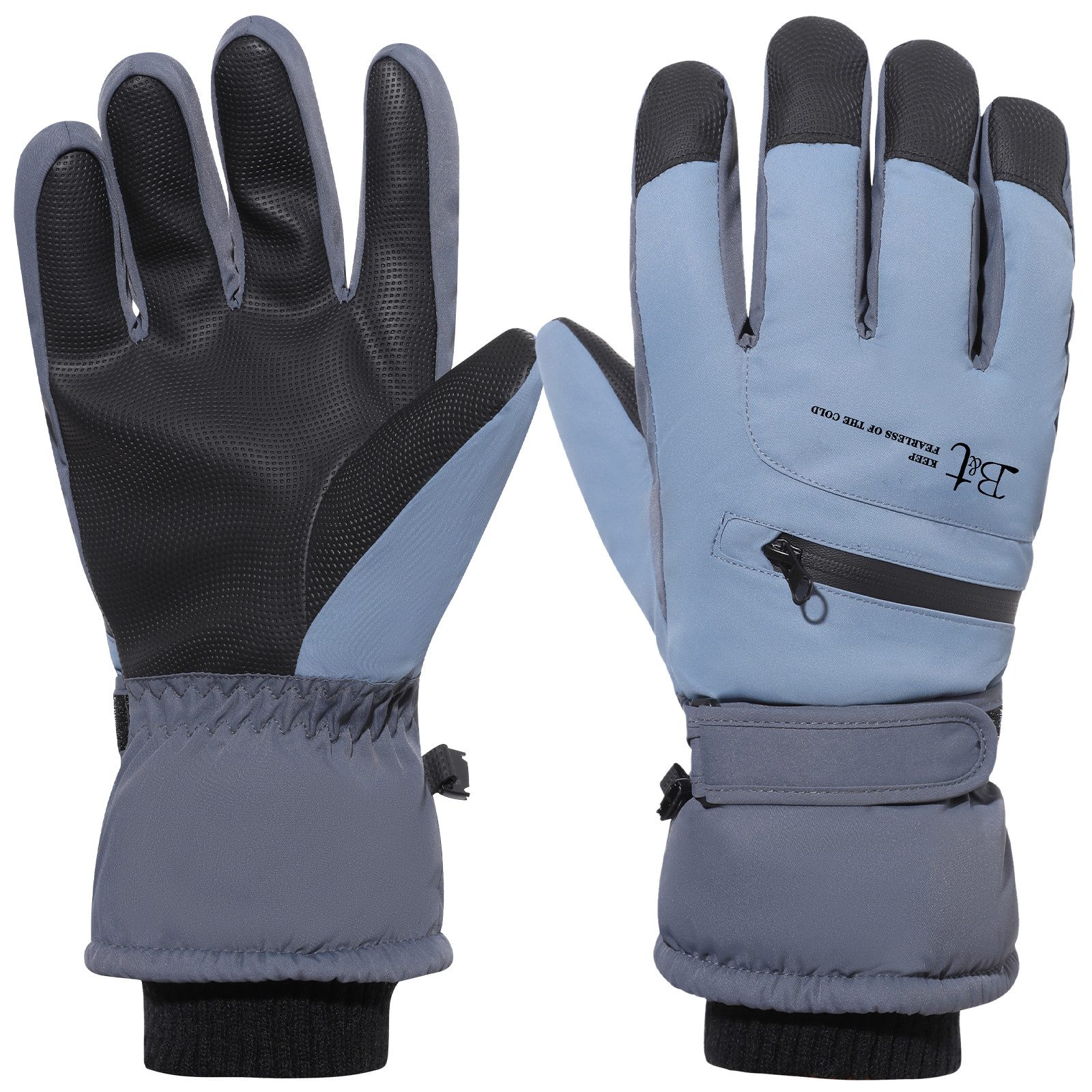Sunicol Skihandschuhe Wasserdicht Handschuhe Herren Damen Winterhandschuhe, Touchscreen Rutschfeste Thermohandschuhe für Radfahren, Laufen, Skifahren, Wandern