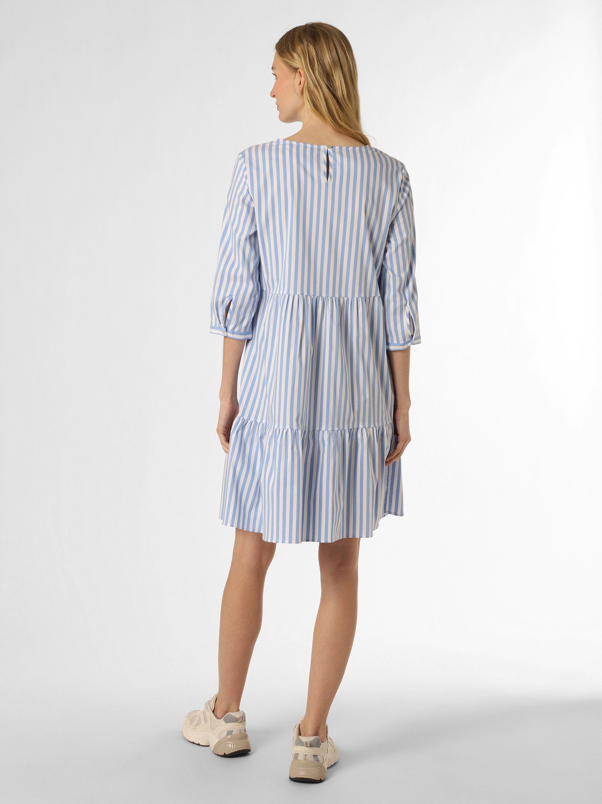 Marie Lund A-Linien-Kleid weiß Sissi blau