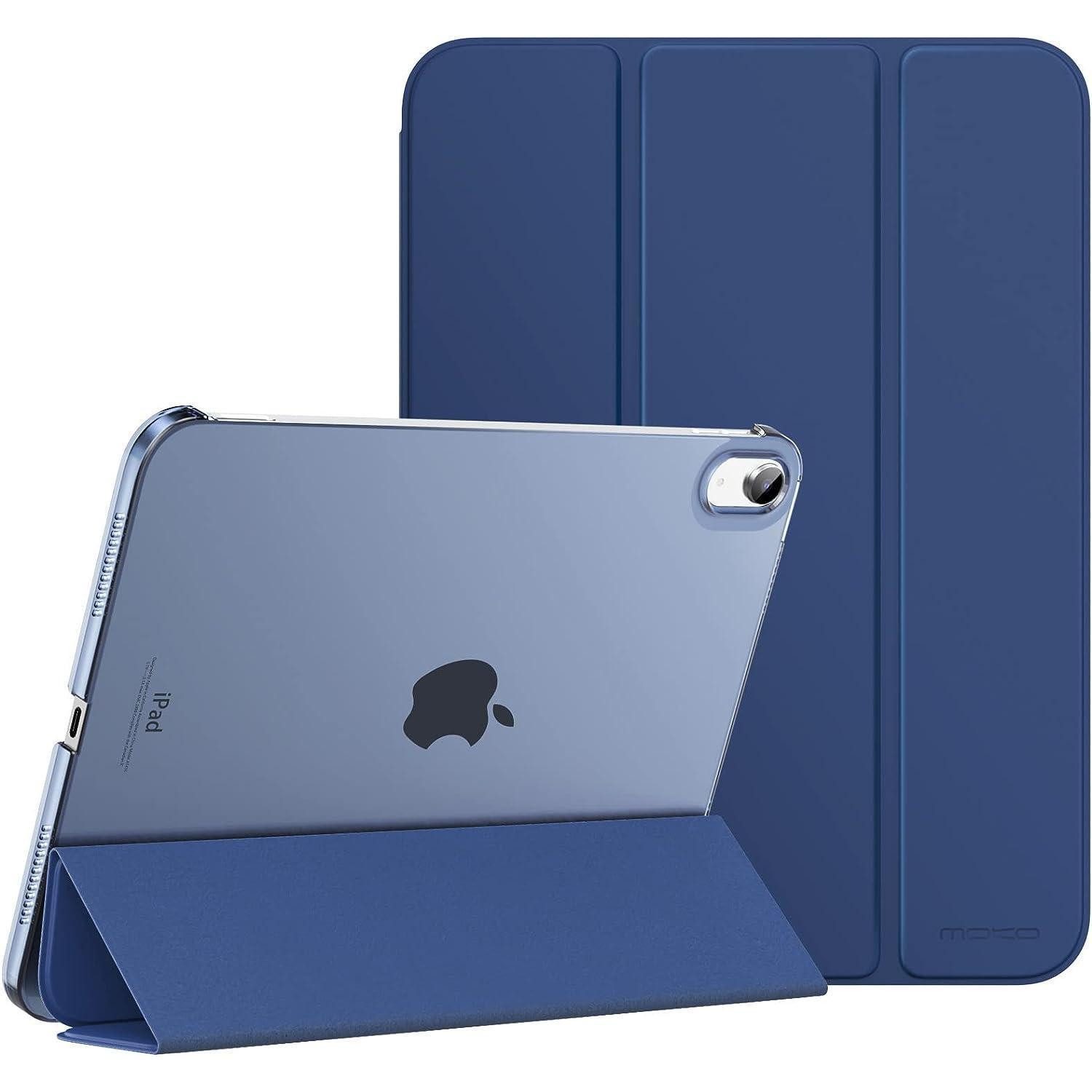 LuxusKollektion Tablet-Hülle Hülle iPad 11 A16 10 10,9 Schutzhülle Stand PC Touch ID Marineblau