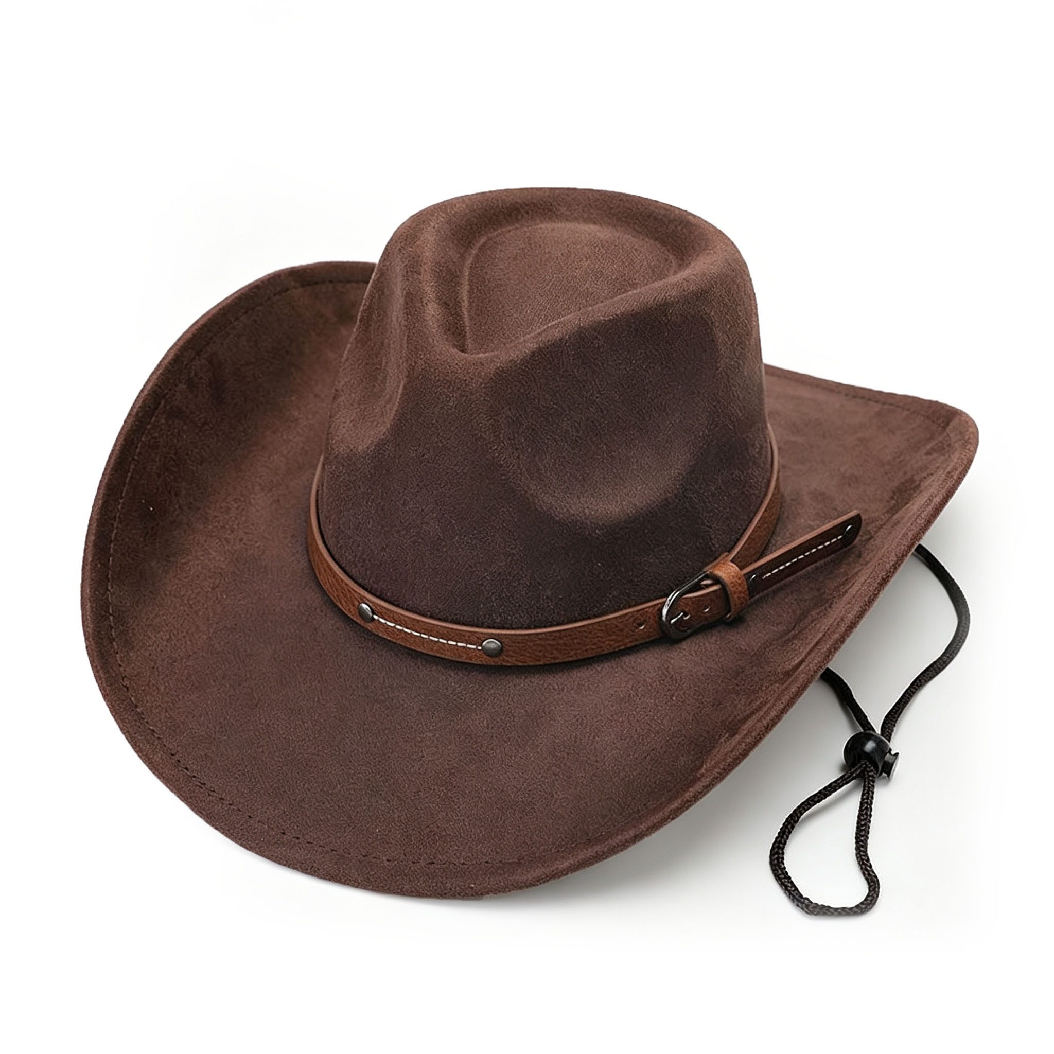 Zaewry Cowboyhut Vintage Western-Cowboyhut, Unisex breitkrempiger Filzhut, Outdoor-Sonnenschutzhut