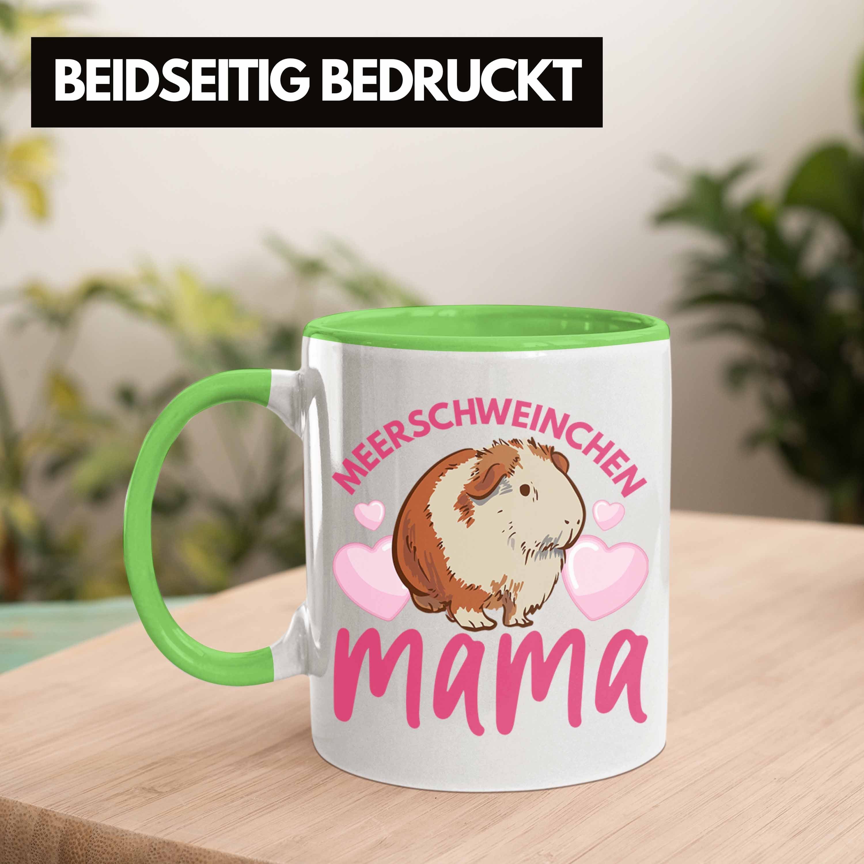 Mama Meerschweinchen Geschenk - Trendation Spruch Muttertag Tasse Mädchen Tasse Trendation Grün