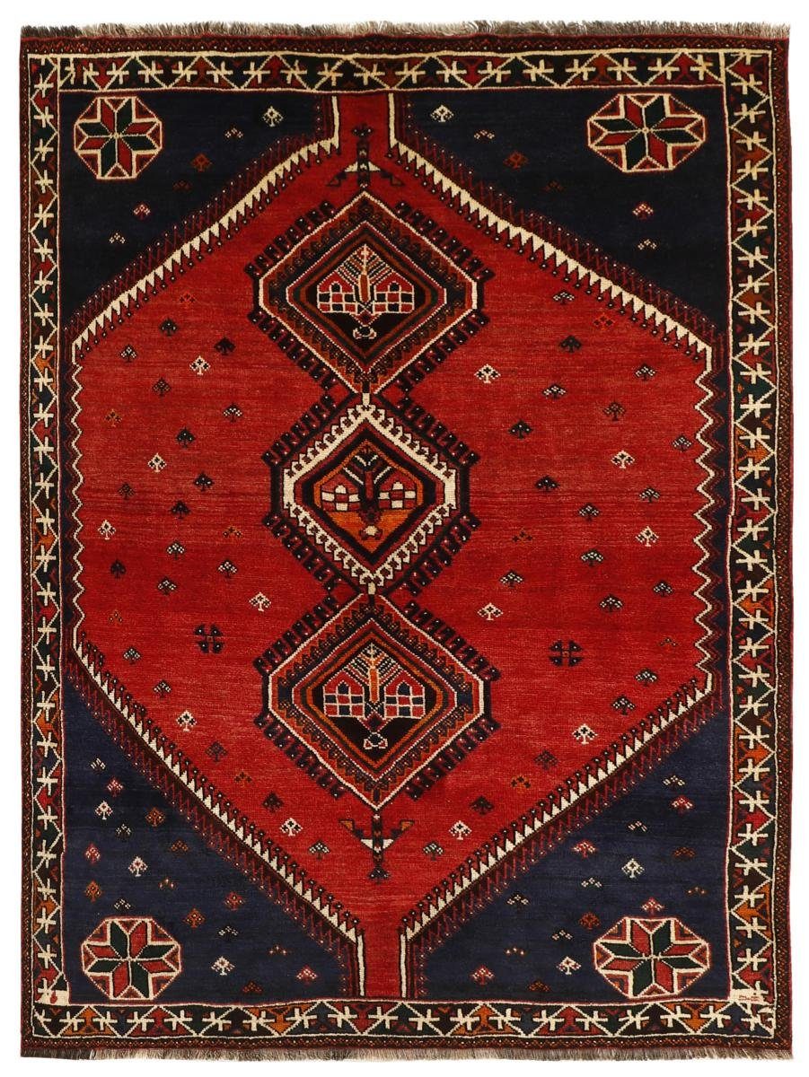Orientteppich Shiraz 160x234 Handgeknüpfter Orientteppich / Perserteppich, Nain Trading, rechteckig, Höhe: 10 mm