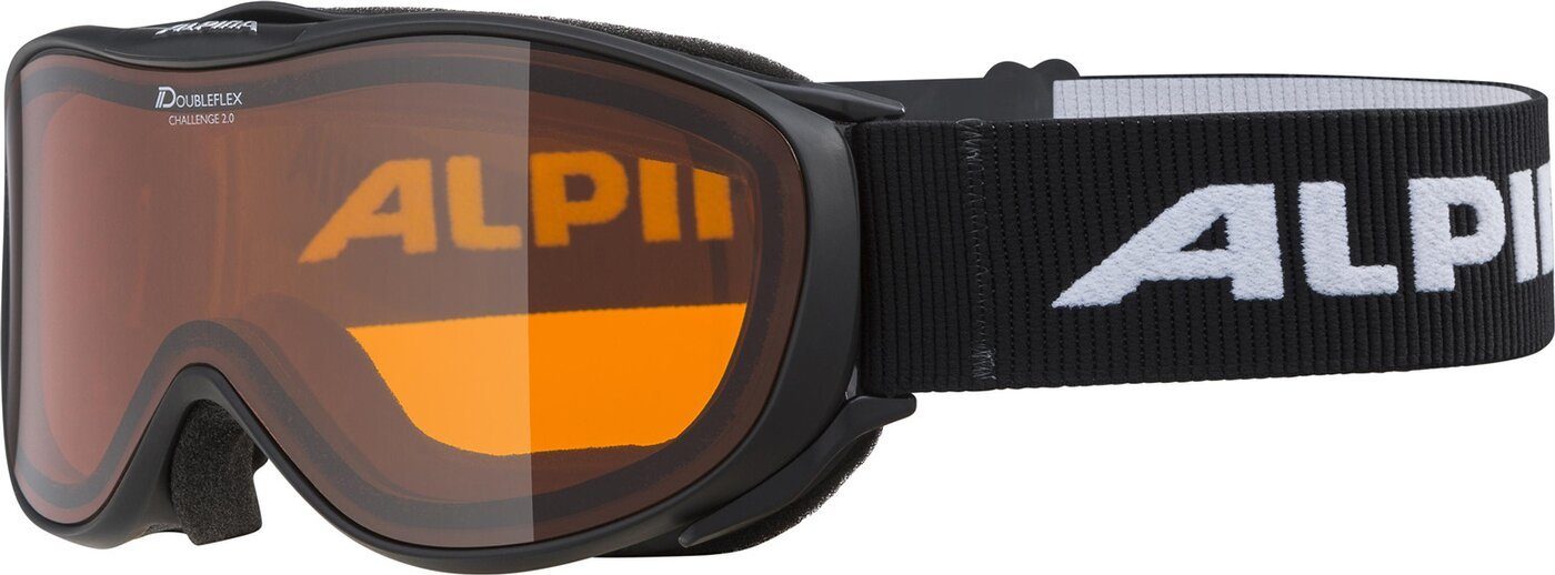 Alpina Sports Skibrille CHALLENGE 2.0 DH, (1-St) black-black matt