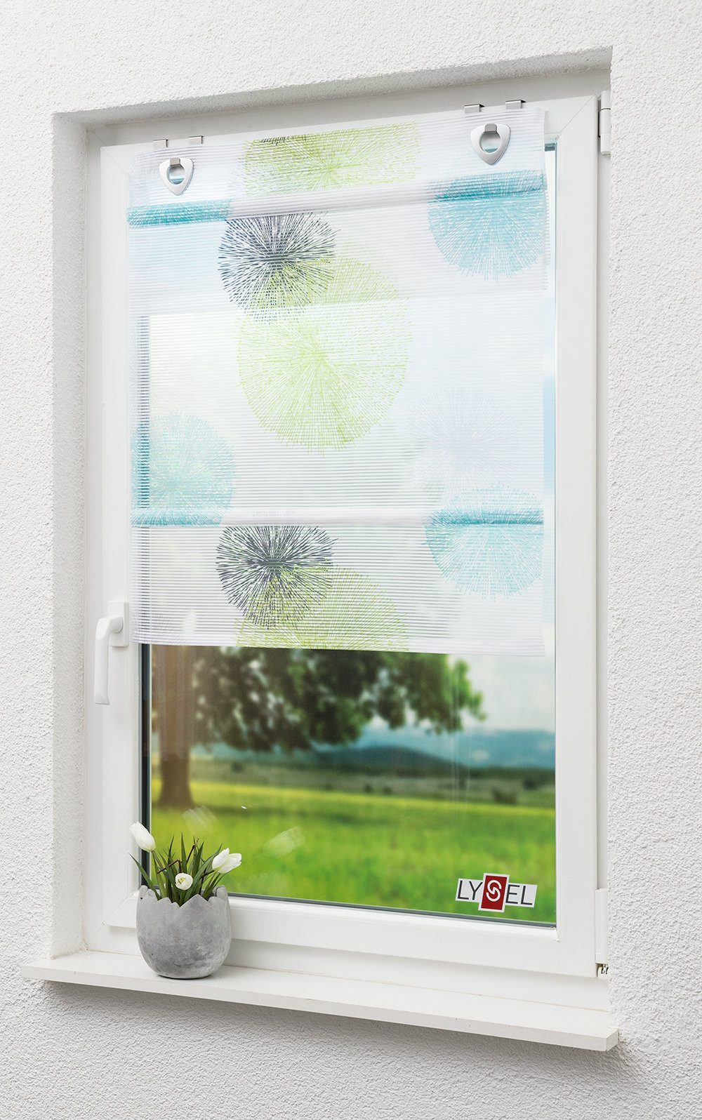 LYSEL® Raffrollo Chip, HxB 130x45cm günstig online kaufen