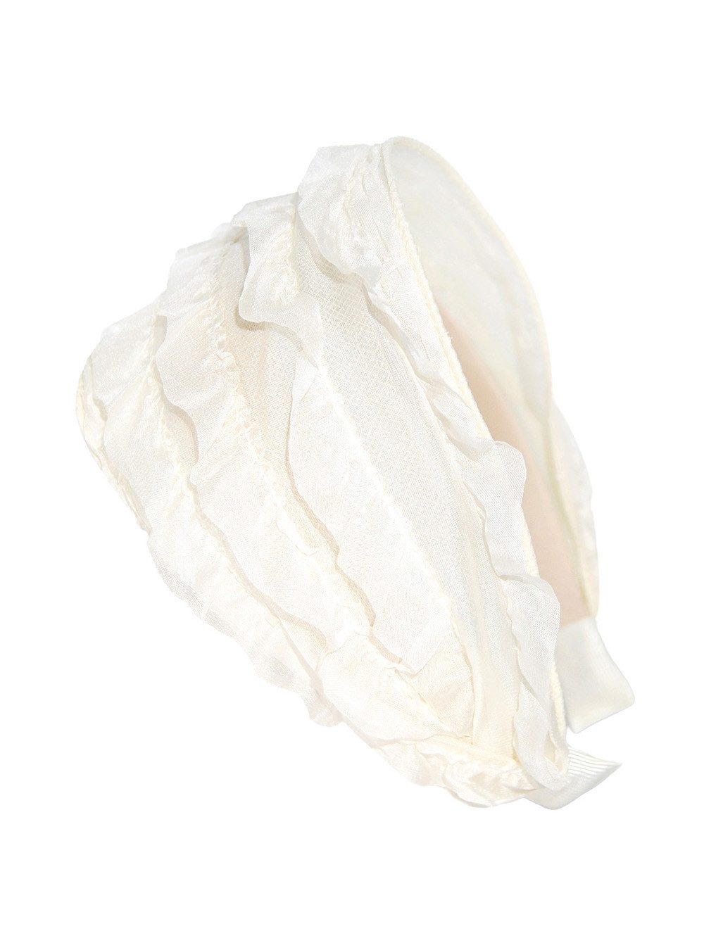axy Haarreif breiter Haarreif aus mehrlagigem Chiffon im modischen Design, modisch Damen Haareifen Haarband