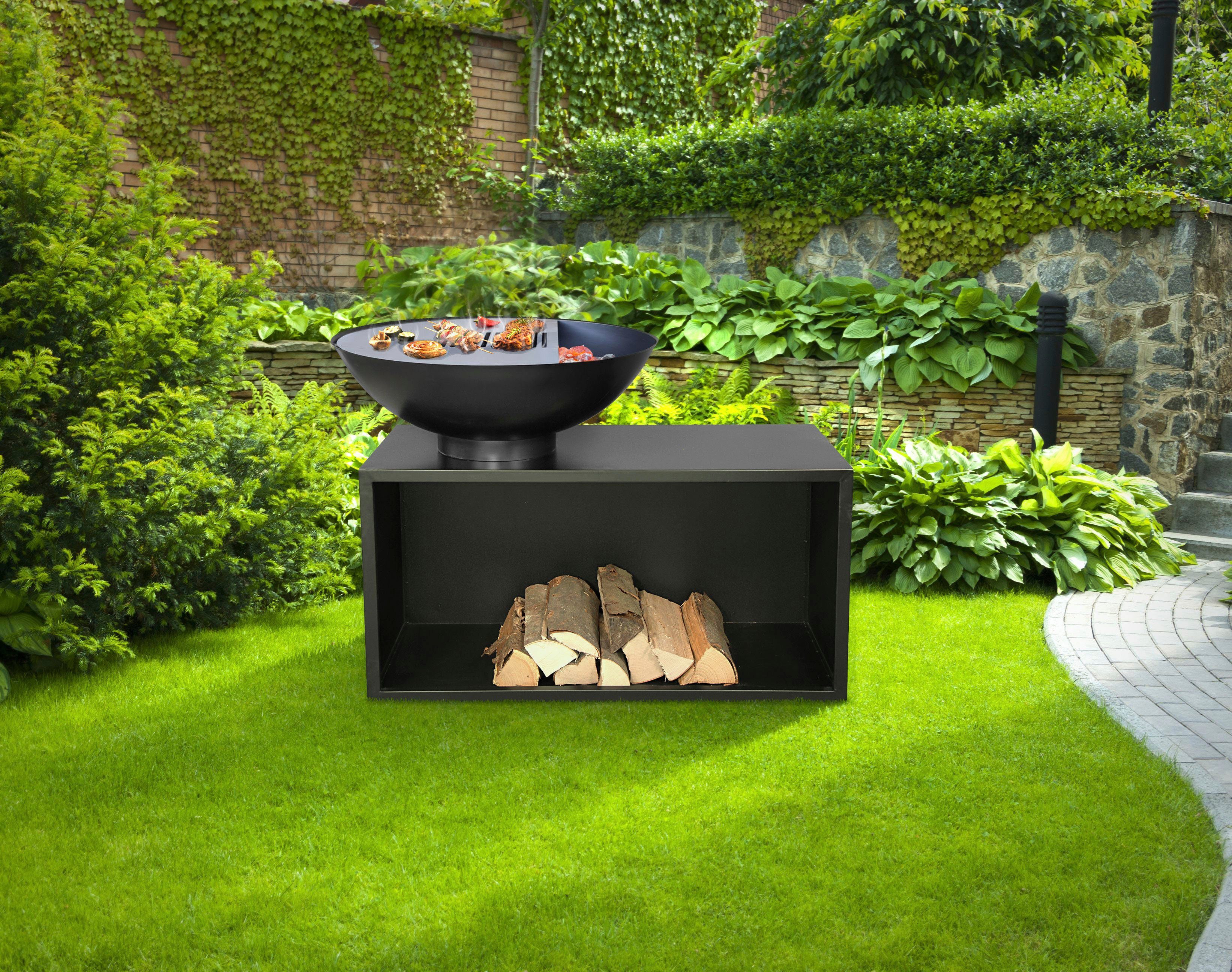 Buschbeck Holzkohlegrill Planchagrill Giant, BxH: 115x86cm