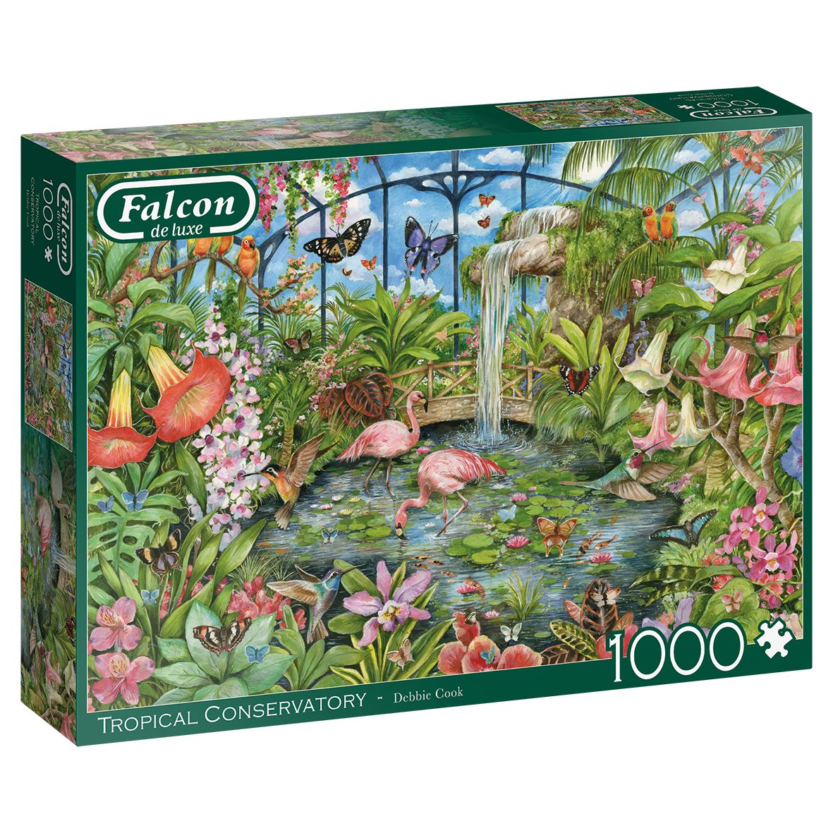 Jumbo Spiele Puzzle Debbie Cook Tropical Conservatory 1000 TeilePuzzle, 1000 Puzzleteile, Made in Europe