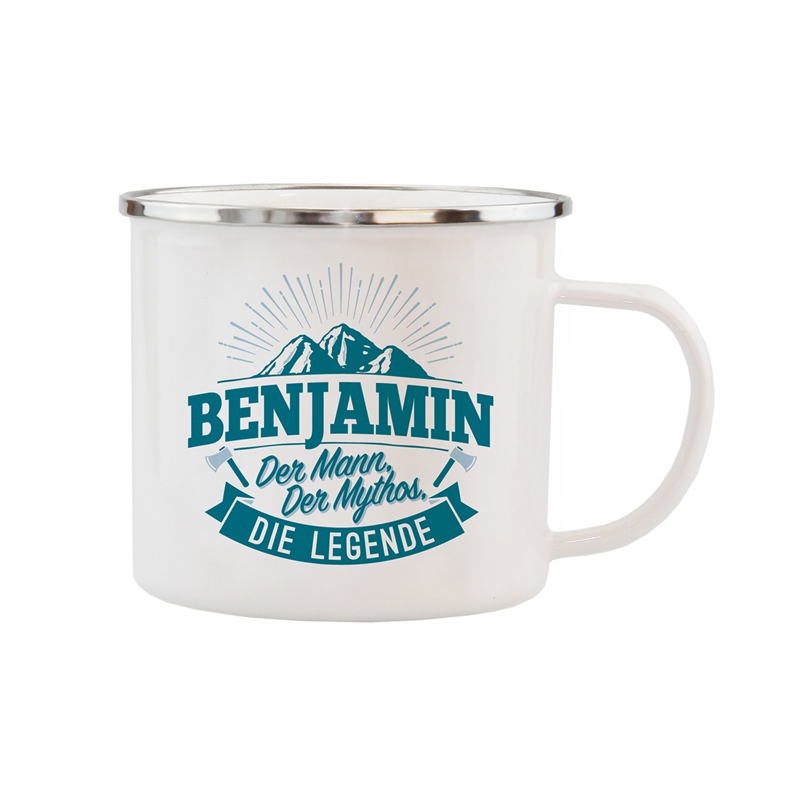 HTI-Living Becher Echter Kerl Emaille Emaille Benjamin, Becher