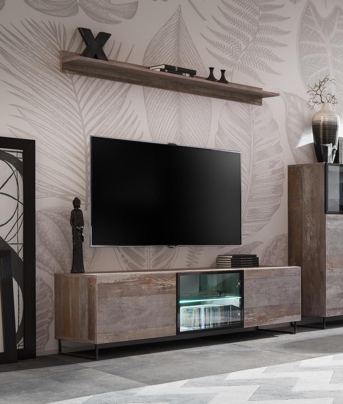 JVmoebel Lowboard TV-Ständer Modern Regal Wohnzimmer Design Möbel (2 St), Made in Europa