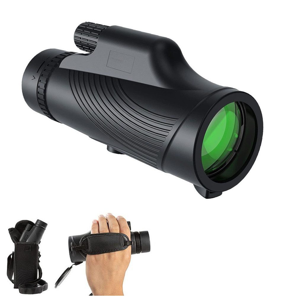 TWUFY Monokulares Teleskop 10x42, Hochauflösendes für Erwachsene Jagen Monokular (BAK4-Prisma & FMC-Objektiv, Vogelbeobachtung Wandern)