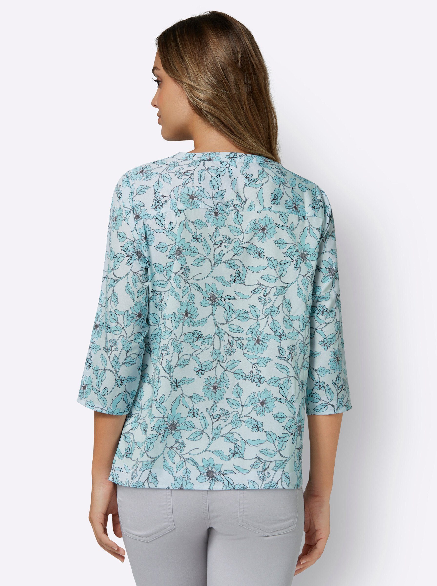 Sieh an! Klassische Bluse Schlupfbluse 3/4-Arm günstig online kaufen