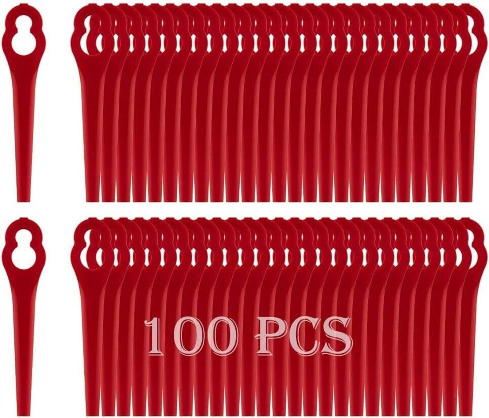 FELIXLEO Rasenmähermesser 100 Stück Ersatzmesser Set Kompatibel mit Rasentrimmer Zubehör (1-St)