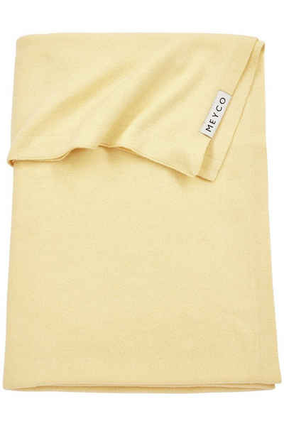 Babydecke Knit Basic Soft Yellow, Meyco Baby, 75x100cm