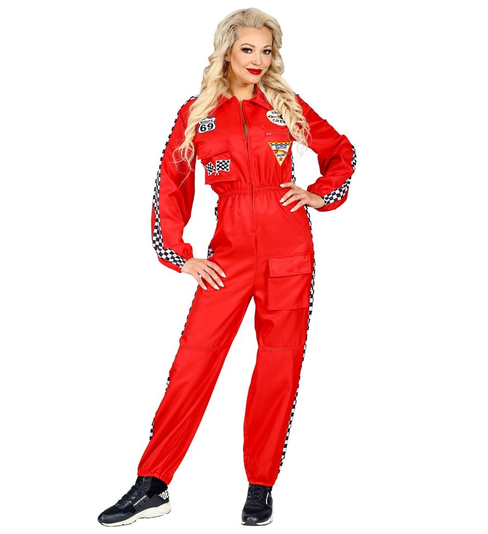 Widmann S.r.l. Kostüm Rennfahrer Overall Damen