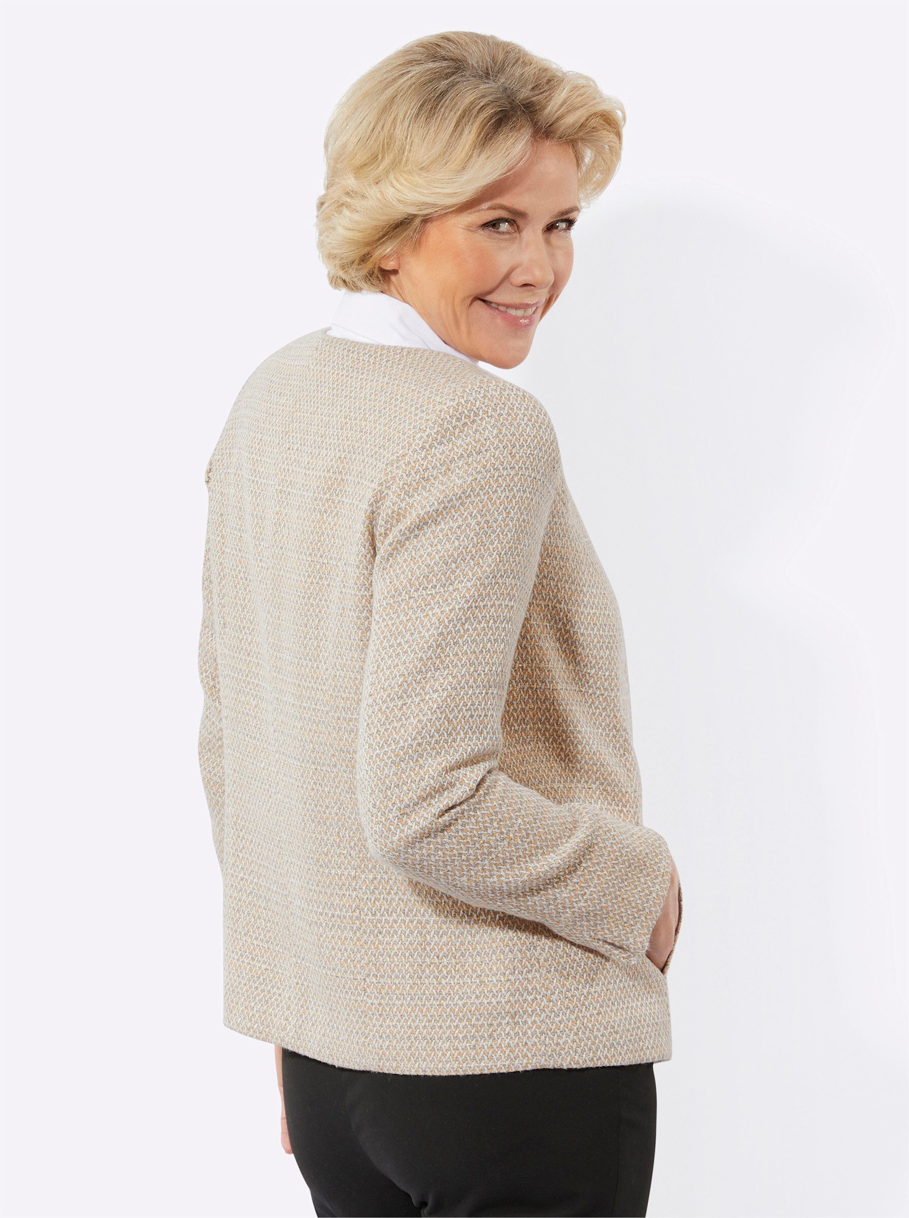 Witt Blusenblazer Bouclé-Blazer Langarm günstig online kaufen
