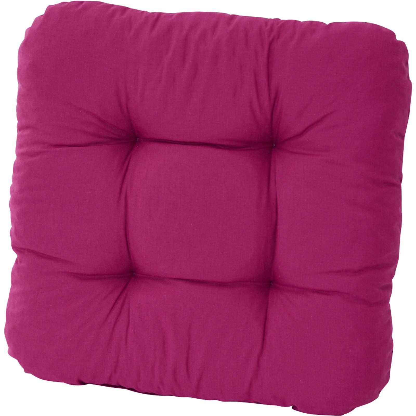GARDAMO Sitzkissen SUNNY XL Sitzkissen universal, Farbe pflaume Dessin Uni pflaume, 50%