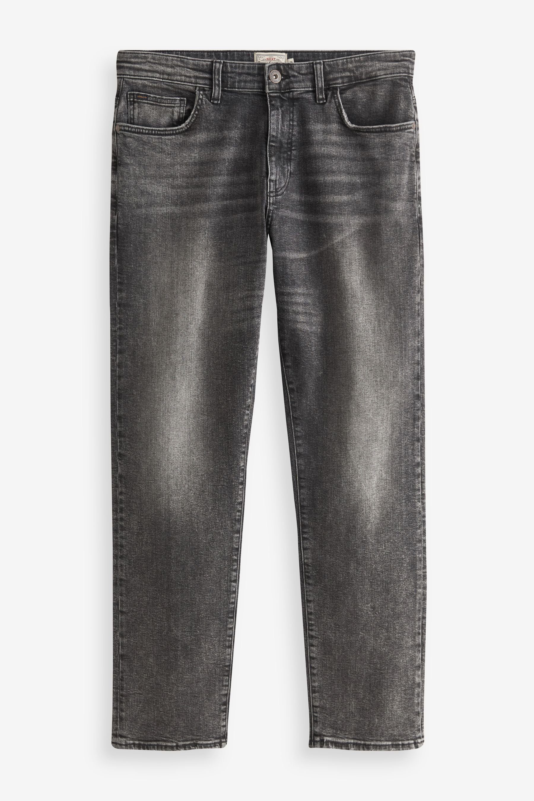 Fit Stretch-Jeans Next Straight Grey (1-tlg) im Vintage-Look Straight-Jeans