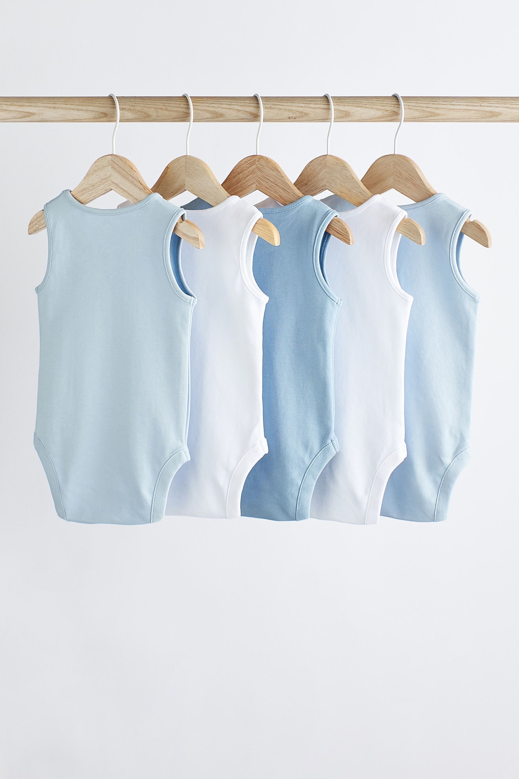Next Body 5er-Pack ärmellose Baby-Bodysuits (5-tlg) – Bild 2 von 5