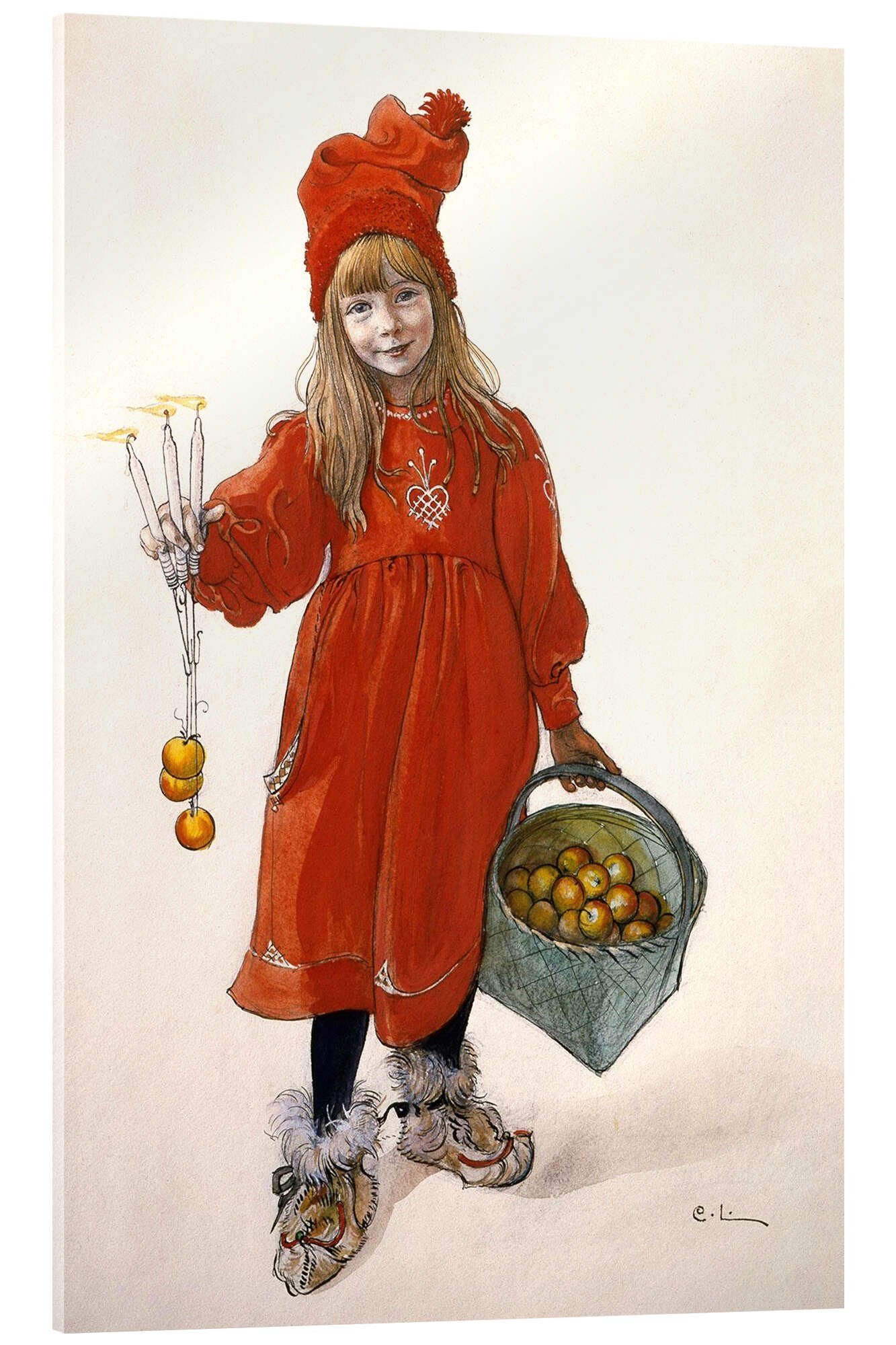 Posterlounge Acrylglasbild Carl Larsson, Brita als Iduna, Malerei