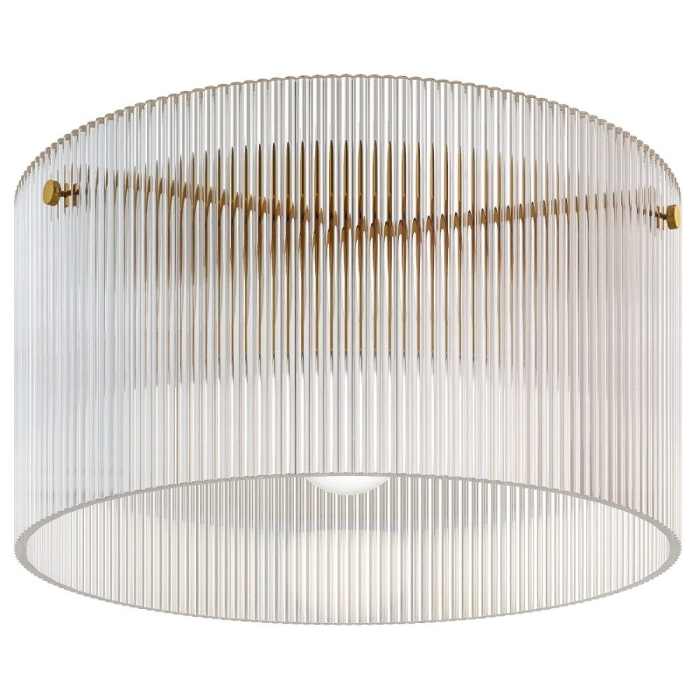 MIBODE Lampenschirm Deckenlampe mit Acryllampenschirm, Metall, Halogen- und LED-kompatibel