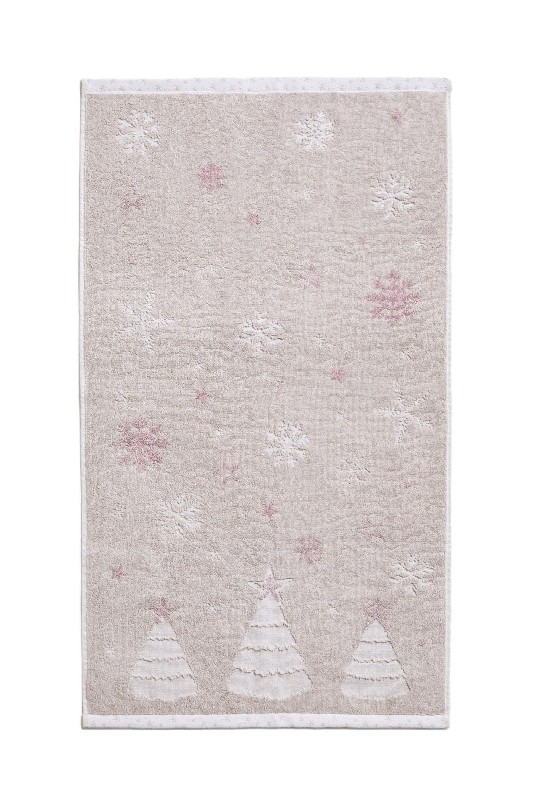 Next Badematte Handtuch, weihnachtliches Schneeflockenmotiv, Baumwolle günstig online kaufen