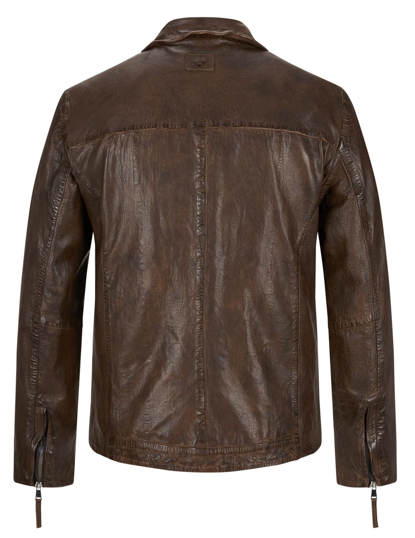 Milestone Lederjacke MSStefano aus geschmeidigem Lammleder im Vintage/Retro Look