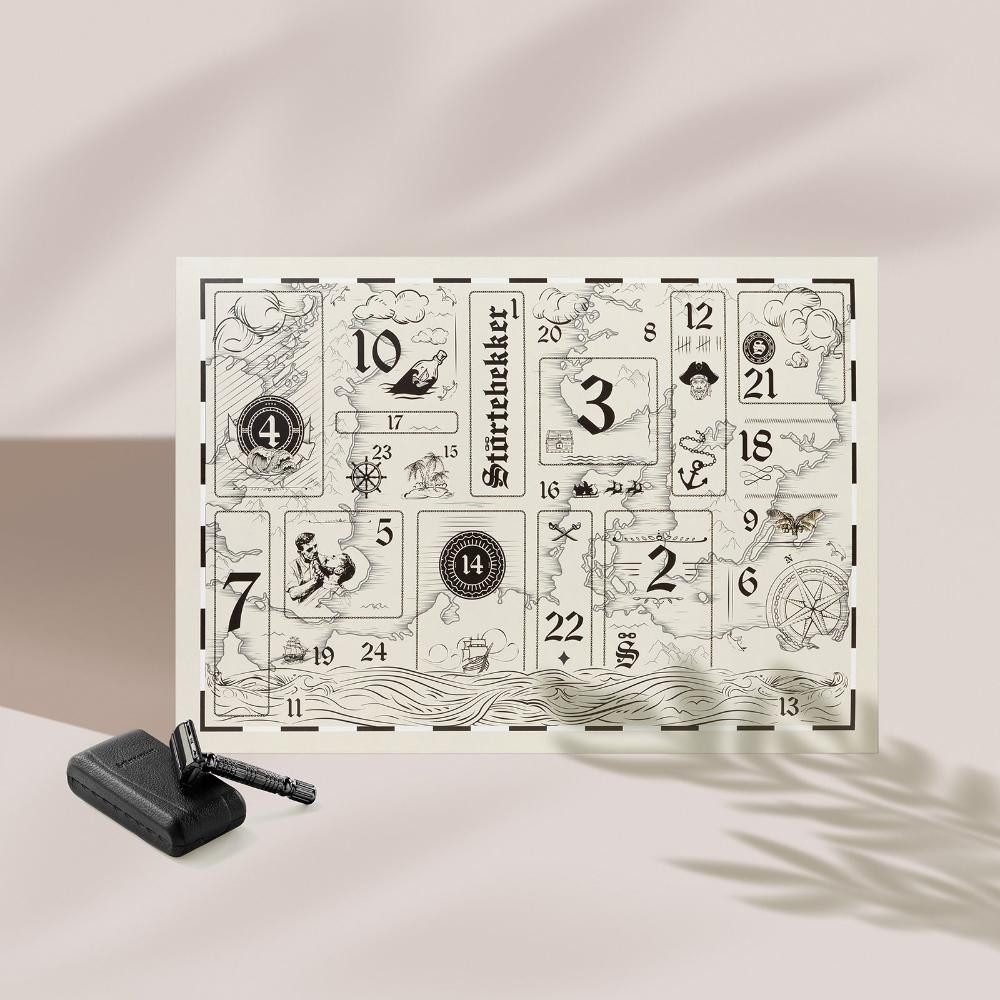 Störtebekker Kosmetik-Adventskalender für Herren - Rasur- Bart- & Körperpflege - Für die komplette Routine