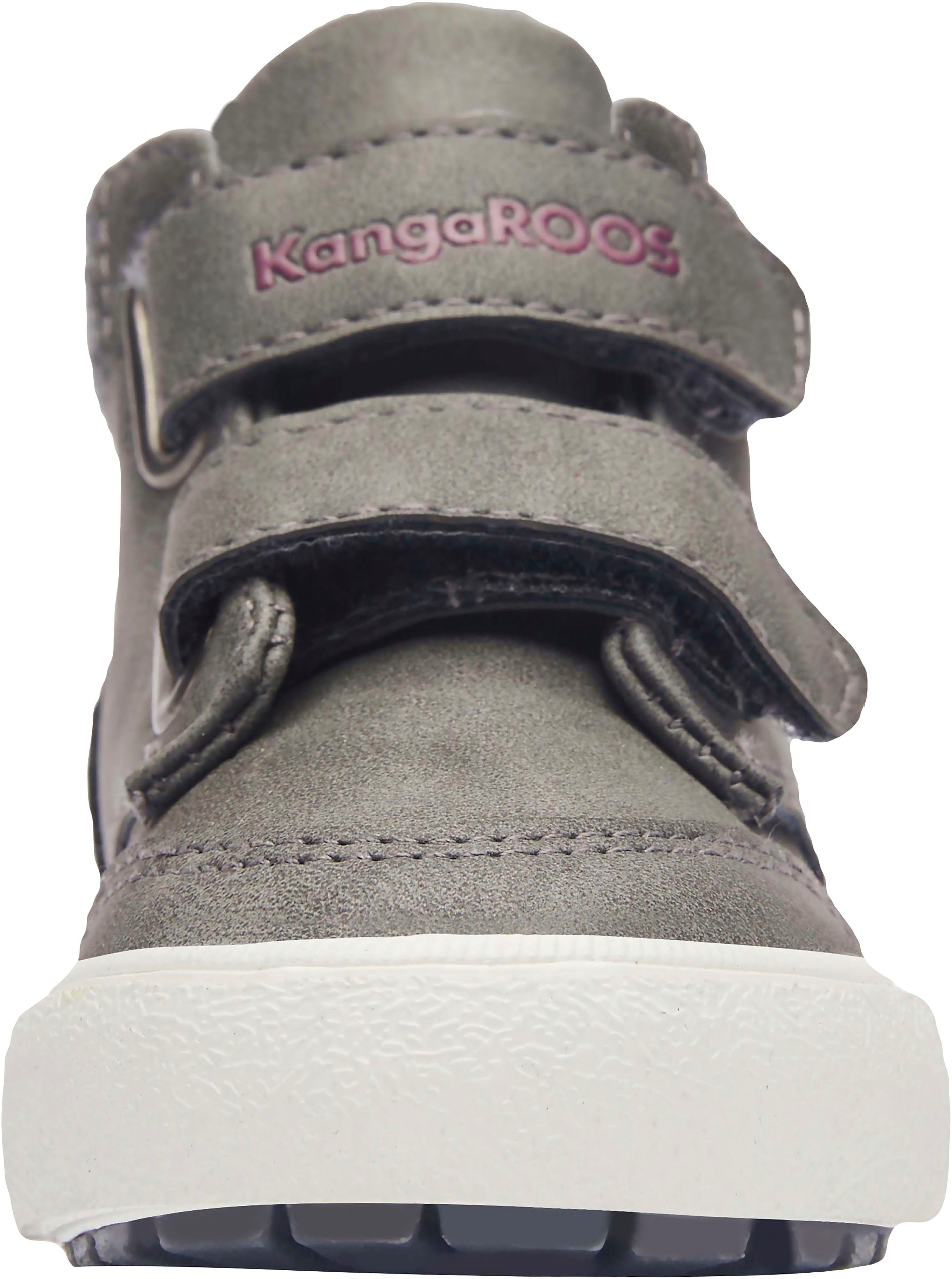 Sneaker anthrazit-grau V mit Primo KangaROOS KaVu Klettverschluss