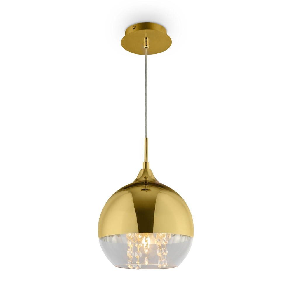 Maytoni Pendelleuchte Pendelleuchte Fermi in Gold und Transparent E27