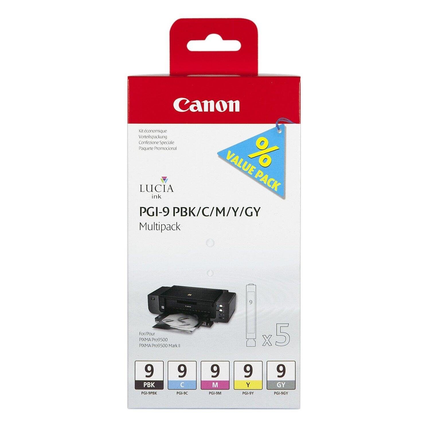 Canon Canon PGI-9 Druckerpatronen 5er-Multipack Tintenpatrone