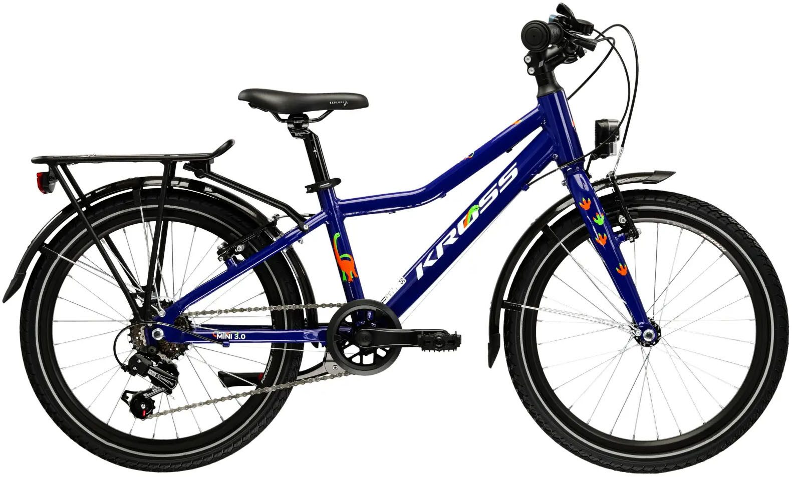 Kross Kinderfahrrad Kinderrad Lea Mini 3.0 blau 6 Gänge, 6 Gang Shimano Tourney TX30 Schaltwerk, Kettenschaltung