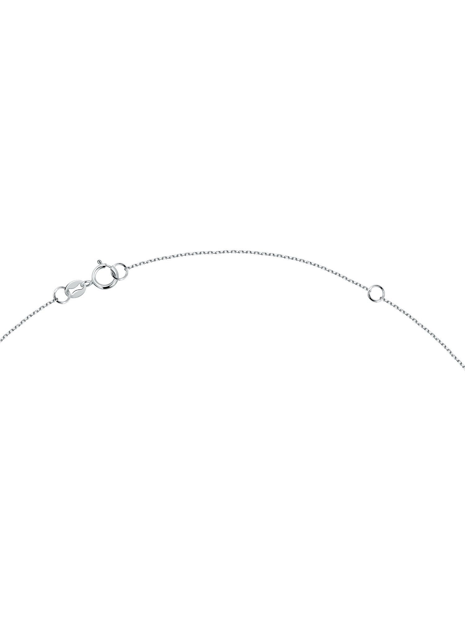 FAVS Collier FAVS Damen-Kette 375er Weißgold 57 Zirkonia Kreuz günstig online kaufen
